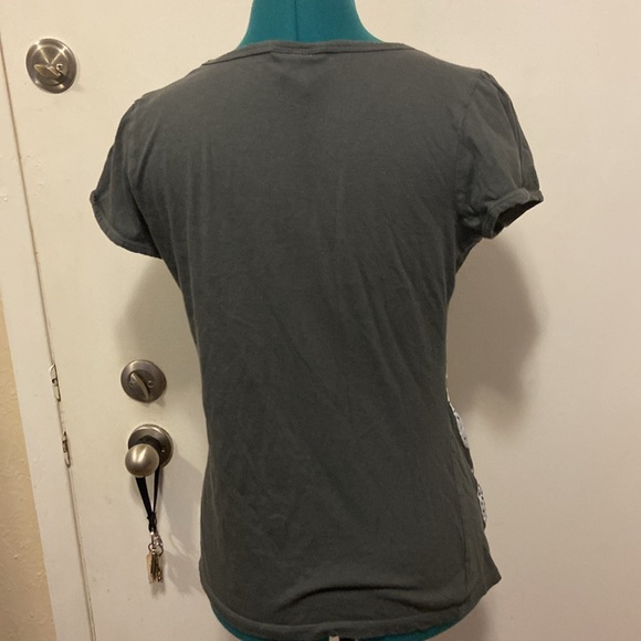 JR’s T-Shirt Grey w/Butterfly Motif XL Short Sleeve by EVER BLUE - Picture 6 of 8